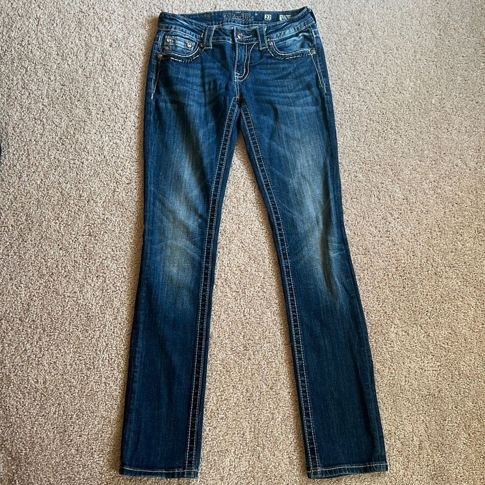 Miss Me 27 signature rise straight Jean